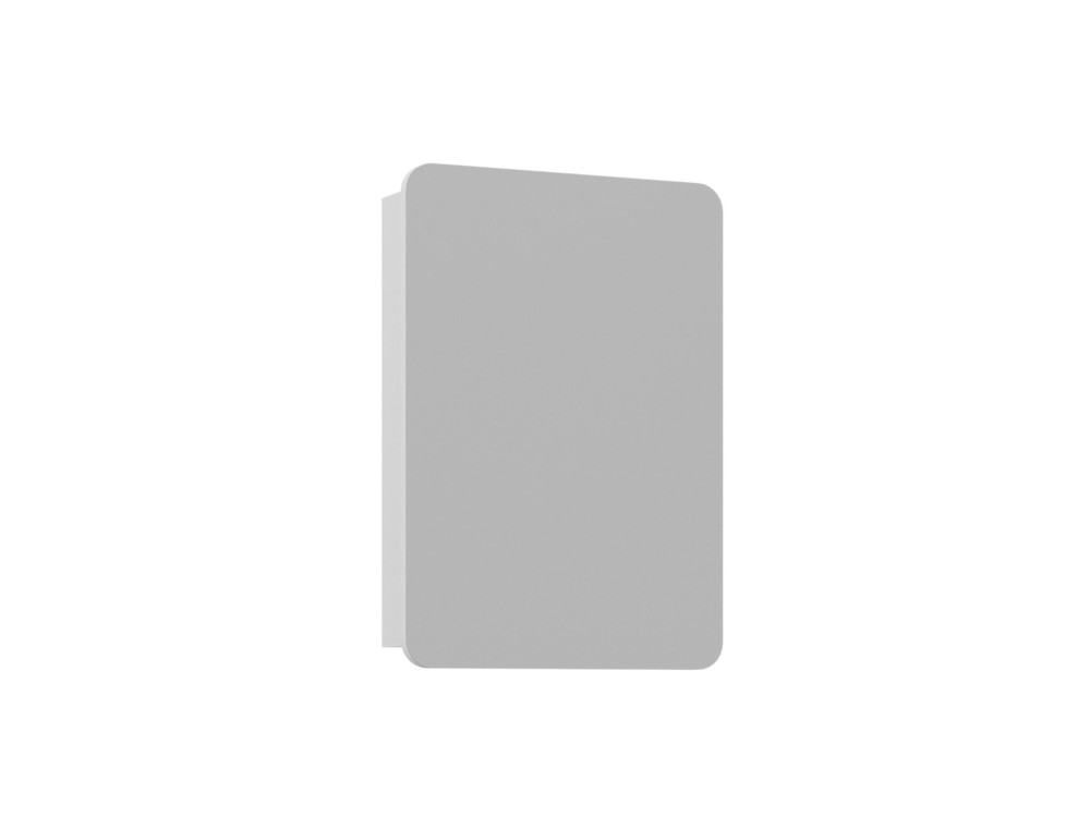 Meuble Salle de Bain avec Miroir "Orbit 50" - 50 x 16 x 71 cm - White