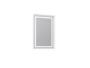 Miroir Décoratif en Bois "Craft 60 x 90 v2" - 60 x 10 x 90 cm - Matte White