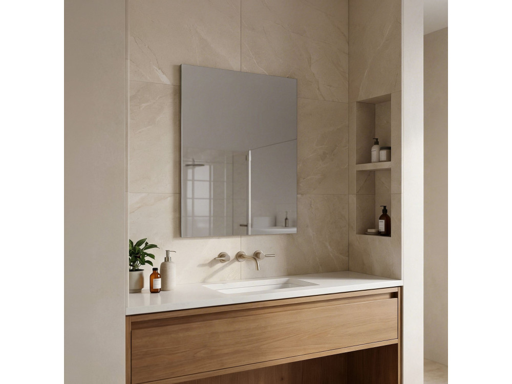 Miroir Décoratif en Bois "Desna 50" - 55 x 2 x 64 cm - Transparent