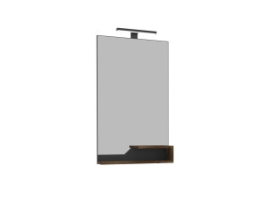 Miroir Décoratif en Bois "Galia 60" - 60 x 14 x 100 cm - Dark Walnut