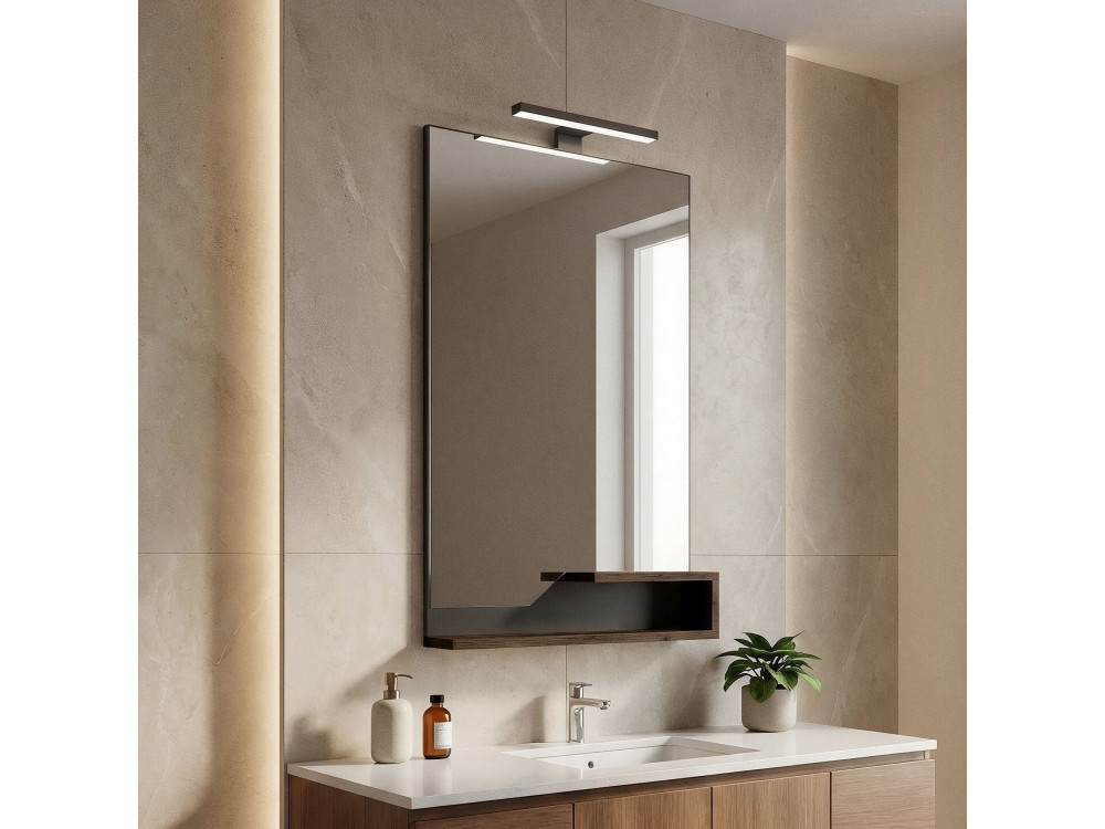 Miroir Décoratif en Bois "Galia 60" - 60 x 14 x 100 cm - Dark Walnut