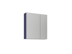 Meuble Salle de Bain avec Miroir "Bari 60" - 60 x 16 x 66 cm - Matte Navy Blue
