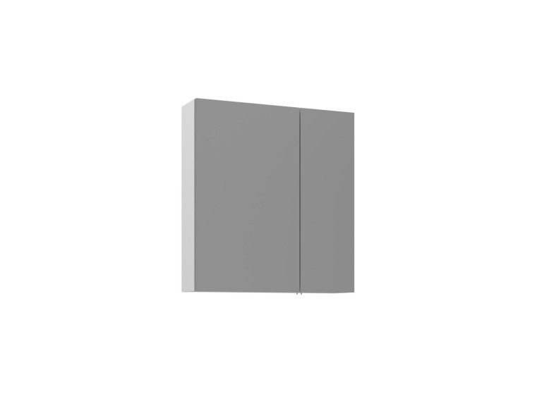 Meuble Salle de Bain avec Miroir "Bari 60" - 60 x 16 x 66 cm - Matte White