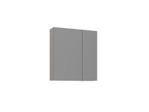Meuble Salle de Bain avec Miroir "Bari 60" - 60 x 16 x 66 cm - Matte Cashmere