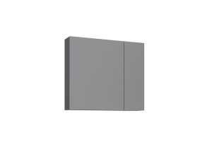 Meuble Salle de Bain avec Miroir "Bari 80" - 75 x 16 x 66 cm - Matte Anthracite