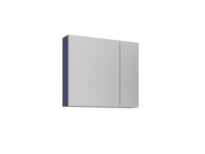 Meuble Salle de Bain avec Miroir "Bari 80" - 75 x 16 x 66 cm - Matte Navy Blue