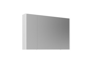 Meuble Salle de Bain avec Miroir "Arno 100" - 100 x 16 x 66 cm - White