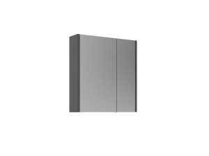 Meuble Salle de Bain avec Miroir "Arno 60" - 60 x 16 x 66 cm - Grey / Anthracite