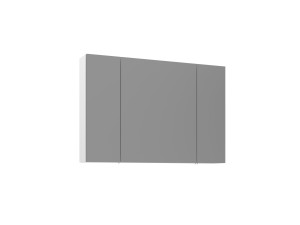 Meuble Salle de Bain avec Miroir "Bari 100" - 97 x 16 x 66 cm - Matte White