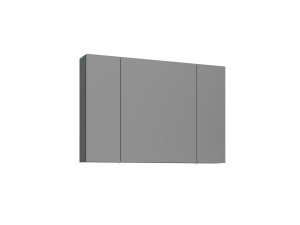 Meuble Salle de Bain avec Miroir "Bari 100" - 97 x 16 x 66 cm - Matte Anthracite