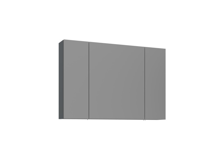 Meuble Salle de Bain avec Miroir "Bari 100" - 97 x 16 x 66 cm - Matte Anthracite