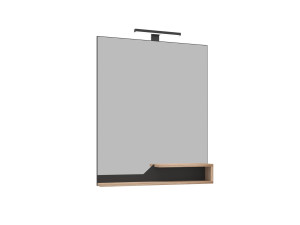 Miroir Décoratif en Bois "Galia 80" - 60 x 14 x 100 cm - Oak