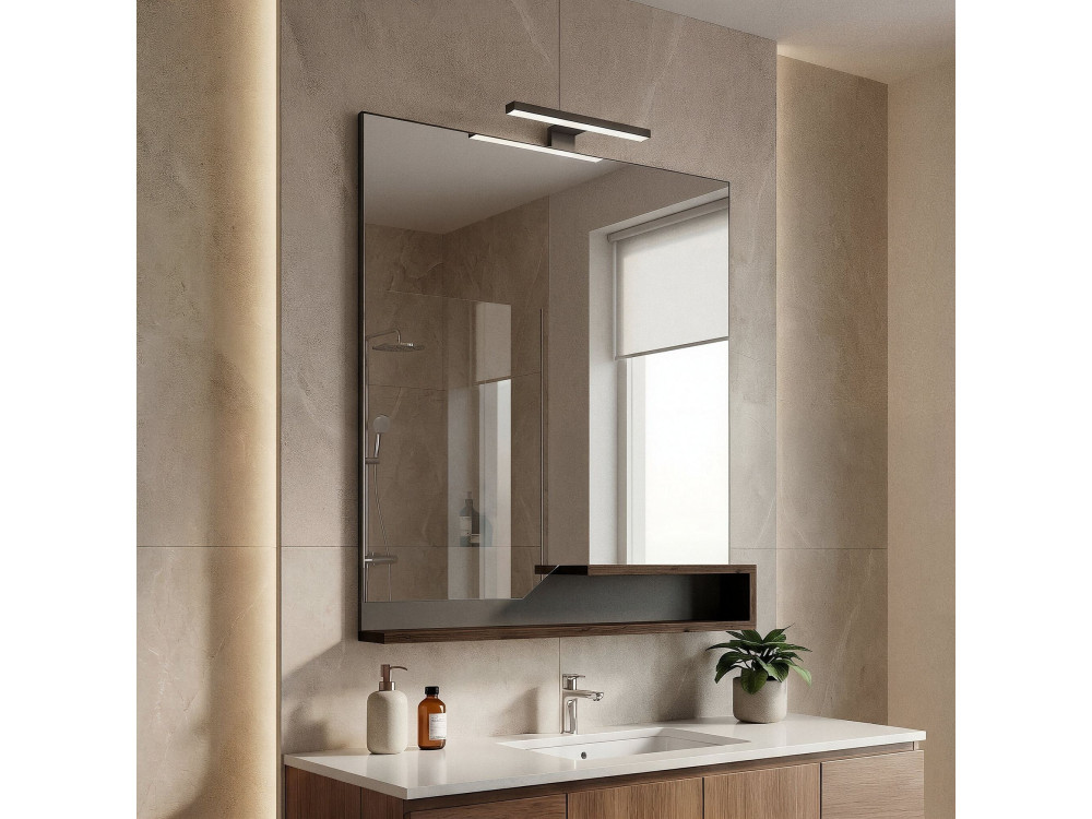 Miroir Décoratif en Bois "Galia 80" - 60 x 14 x 100 cm - Dark Walnut