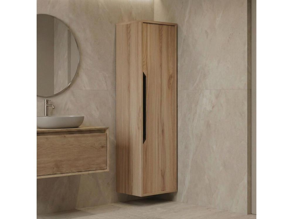 Armoire de Salle de Bain "Galia 40" - 40 x 30 x 138 cm - Oak