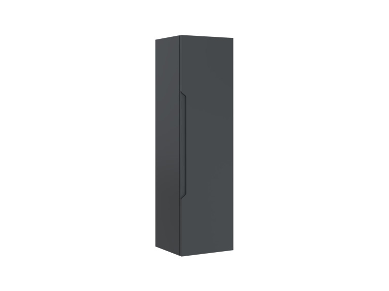 Armoire de Salle de Bain "Messina 40" - 40 x 32 x 138 cm - Matte Anthracite
