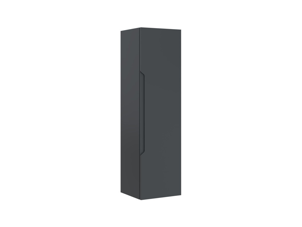 Armoire de Salle de Bain "Messina 40" - 40 x 32 x 138 cm - Matte Anthracite