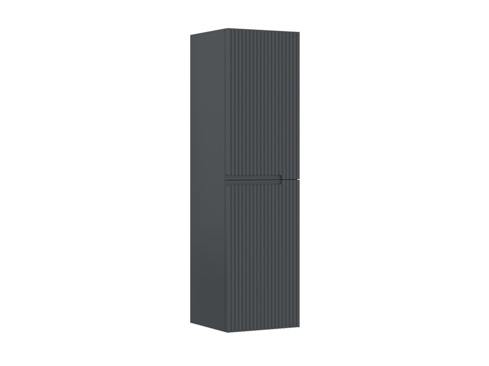 Armoire de Salle de Bain "Moonlight 40" - 40 x 27 x 138 cm - Matte Anthracite