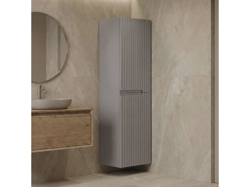 Armoire de Salle de Bain "Moonlight 40" - 40 x 27 x 138 cm - Matte Mink