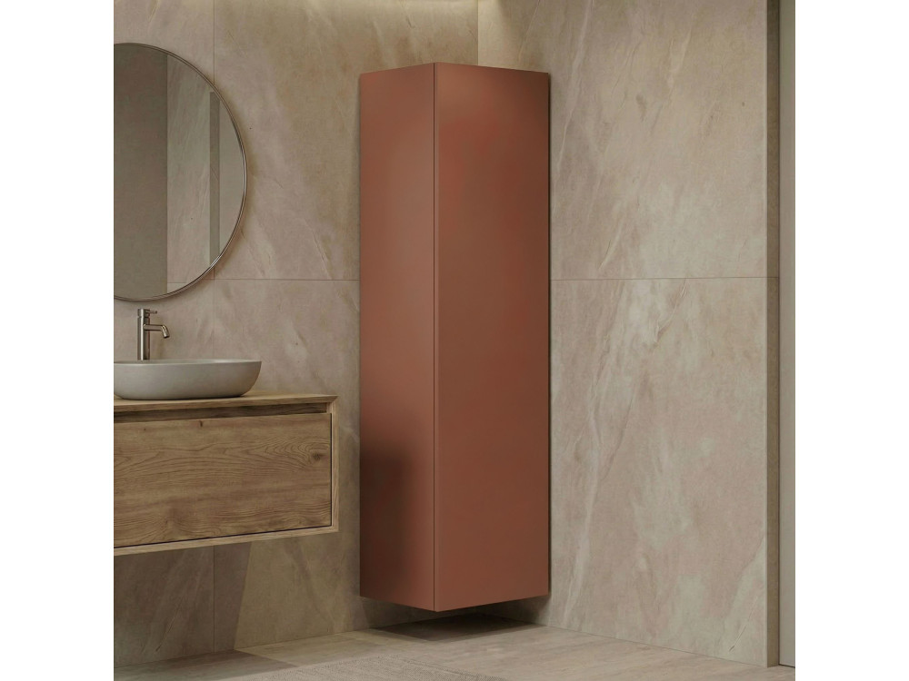 Armoire de Salle de Bain "Ferla 30" - 30 x 25 x 100 cm - Matte Cinnamon
