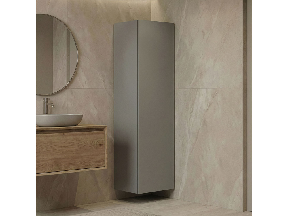 Armoire de Salle de Bain "Ferla 30" - 30 x 25 x 100 cm - Matte Mink