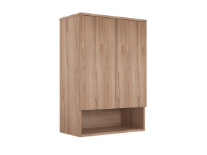 Armoire de Salle de Bain "Bosco Lume 70" - 70 x 36 x 100 cm - Oak
