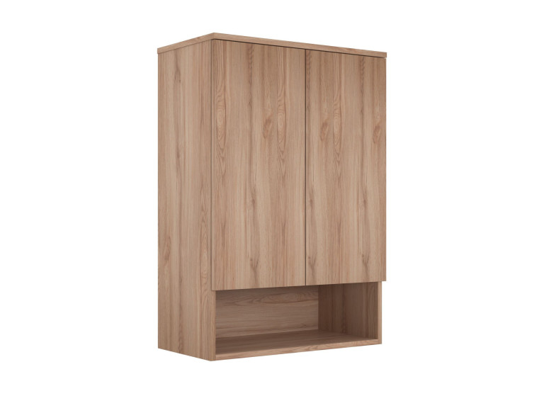 Armoire de Salle de Bain "Bosco Lume 70" - 70 x 36 x 100 cm - Oak