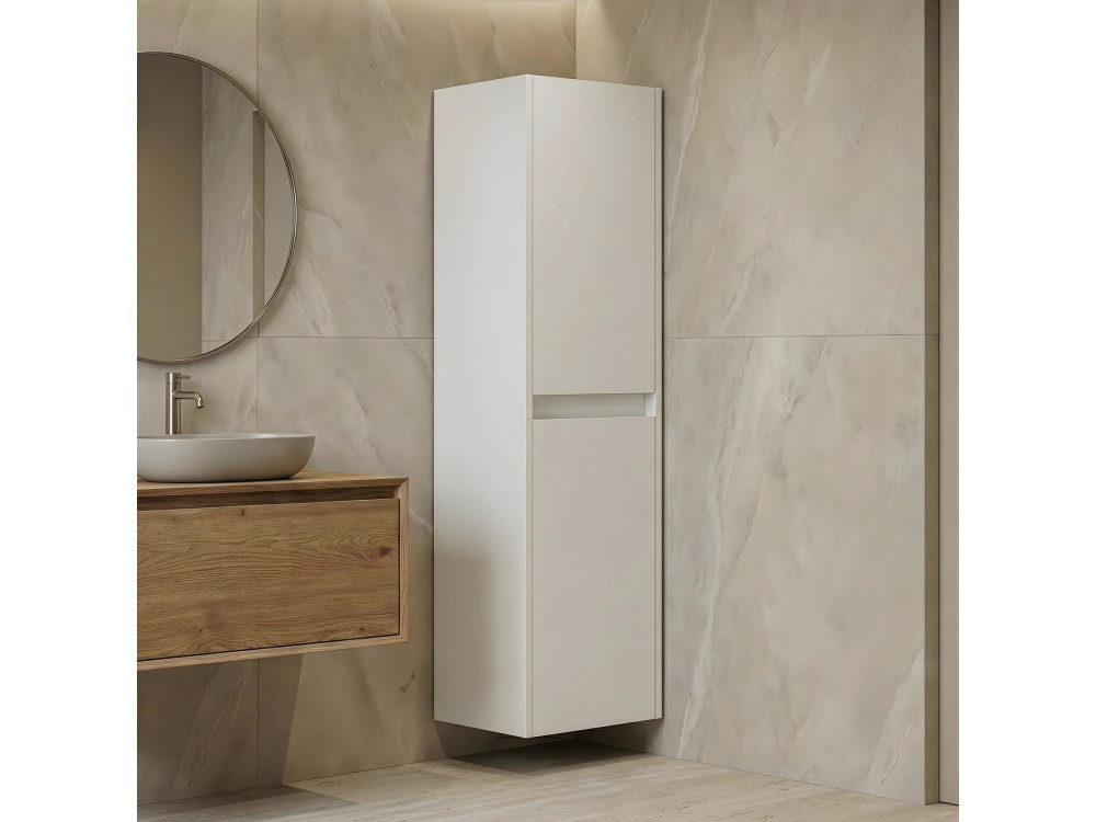 Armoire de Salle de Bain "Arno 40" - 40 x 27 x 138 cm - White
