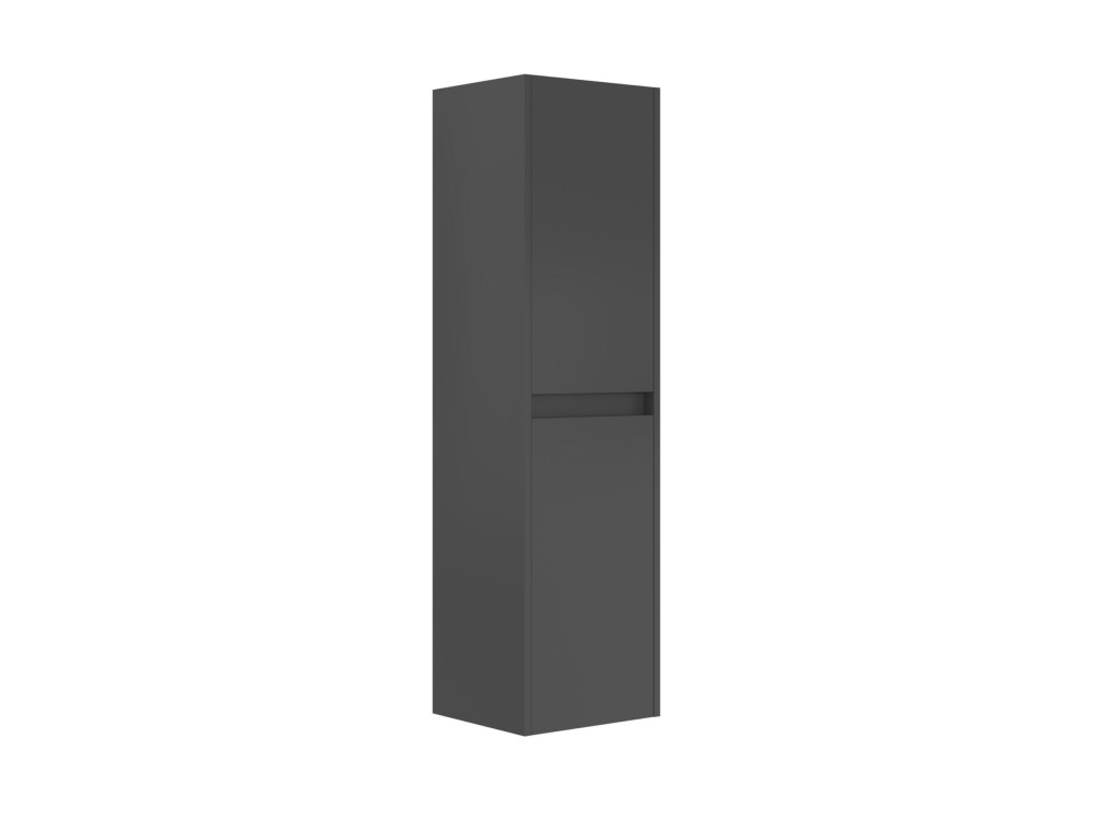 Armoire de Salle de Bain "Arno 40" - 40 x 27 x 138 cm - Anthracite