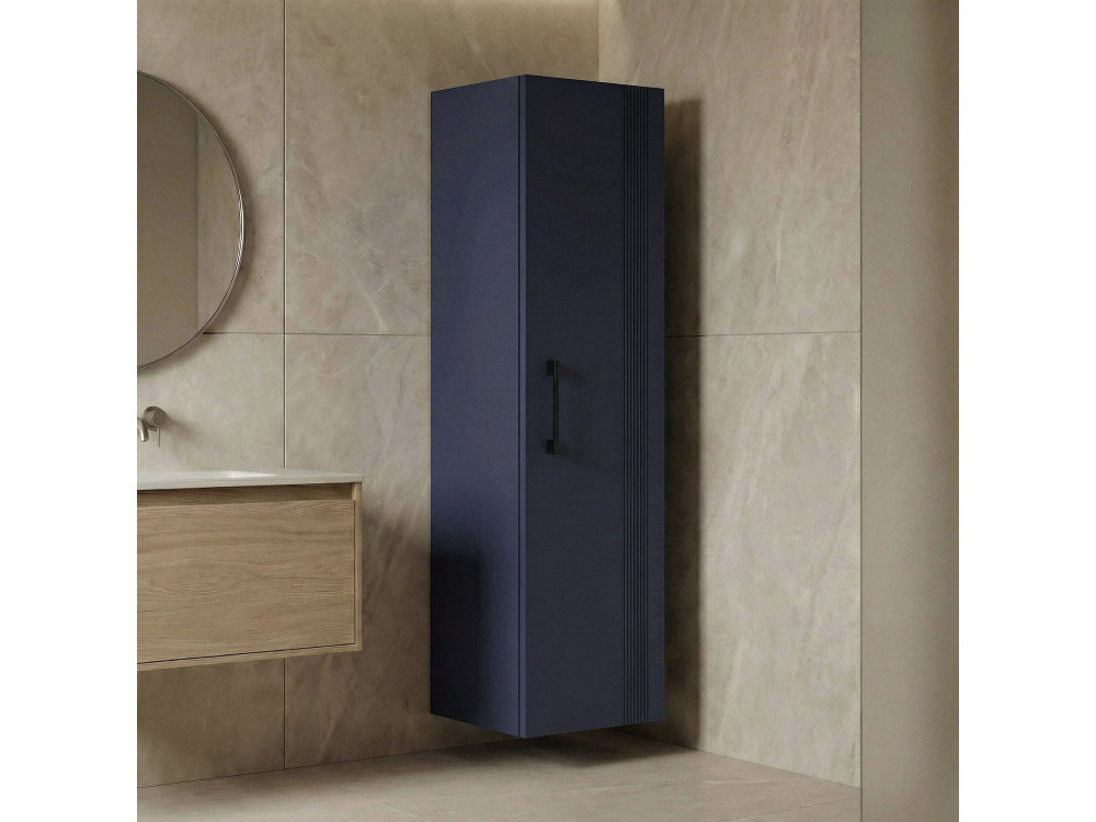 Armoire de Salle de Bain "Bari 40" - 40 x 32 x 138 cm - Matte Navy Blue