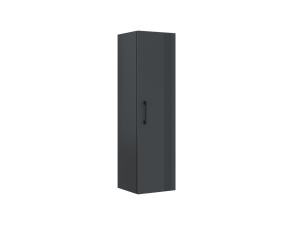 Armoire de Salle de Bain "Bari 40" - 40 x 32 x 138 cm - Matte Anthracite