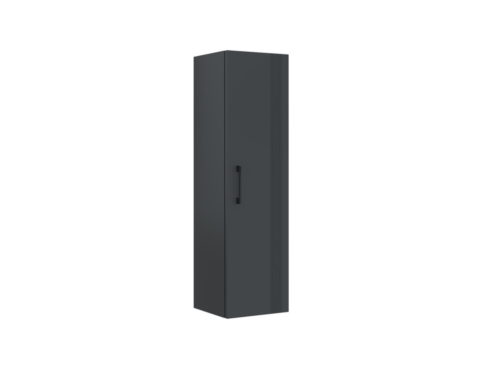 Armoire de Salle de Bain "Bari 40" - 40 x 32 x 138 cm - Matte Anthracite