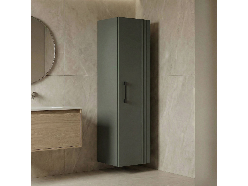 Armoire de Salle de Bain "Bari 40" - 40 x 32 x 138 cm - Matte Green