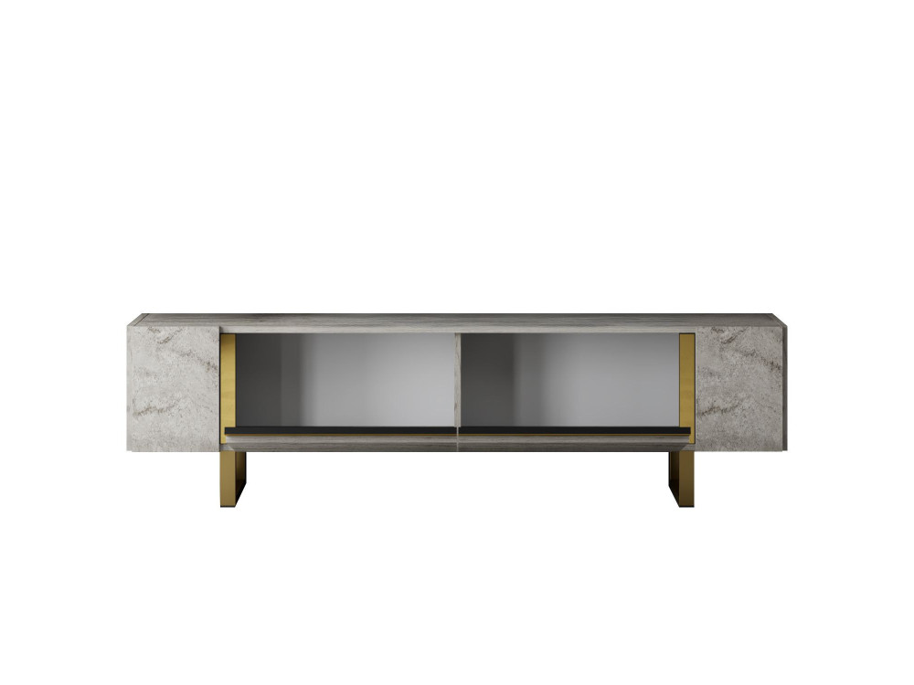 Meuble TV en bois "Yildiz" - 180 x 30 x 50 cm - TravertinOr