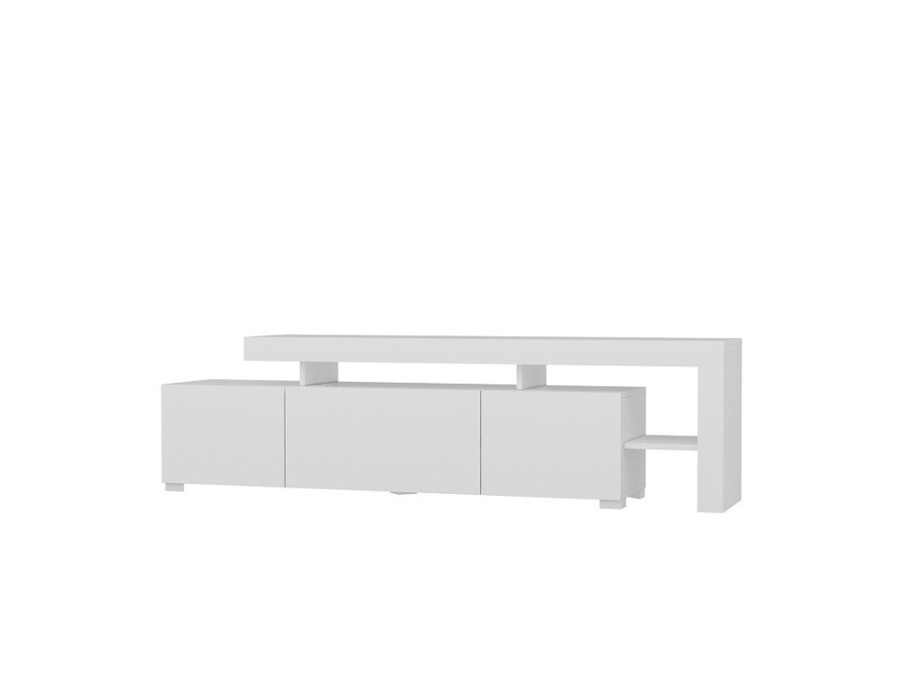 Meuble TV en bois "Beliz" 192 x 37 x 53 cm - Blanc
