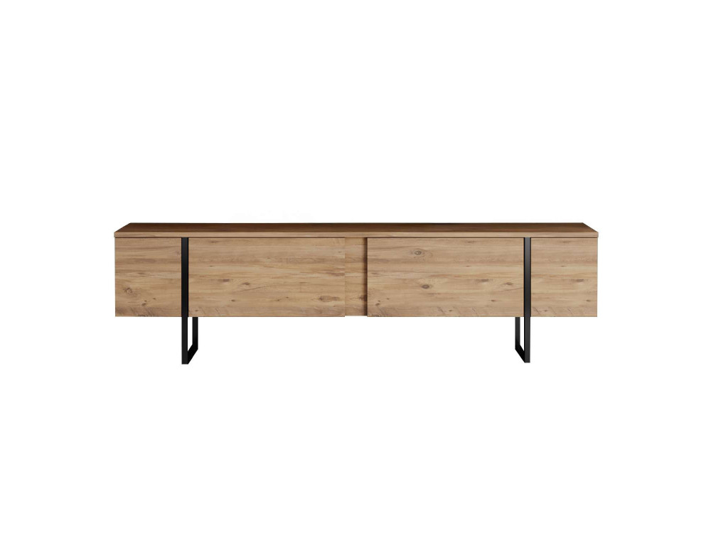 Meuble TV en bois "Luxe" - 180 x 30 x 50 cm - Marron