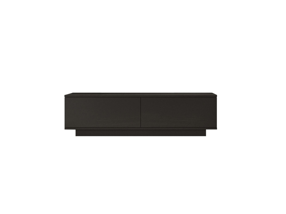 Meuble TV en bois "FN1" - 140 x 35 x 38 cm - Noir