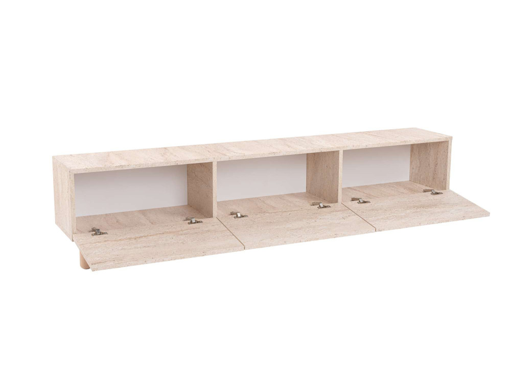 Meuble TV en bois "Alvin" - 180 x 31 x 42 cm - Beige