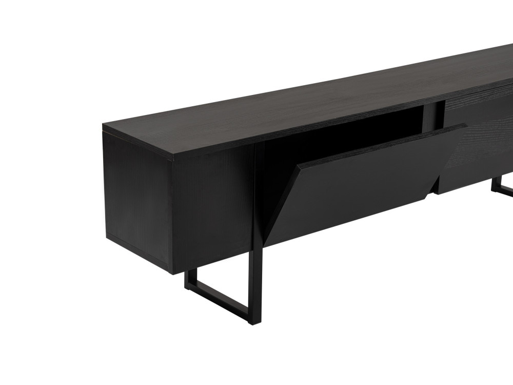 Meuble TV en bois "Serenity" - 180 x 29 x 50 cm - Noir