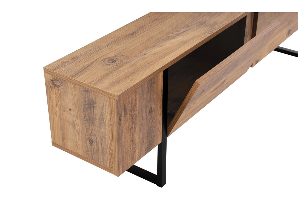 Meuble TV en bois "Serenity" 180 x 30 x 50 cm - Pin atlantique