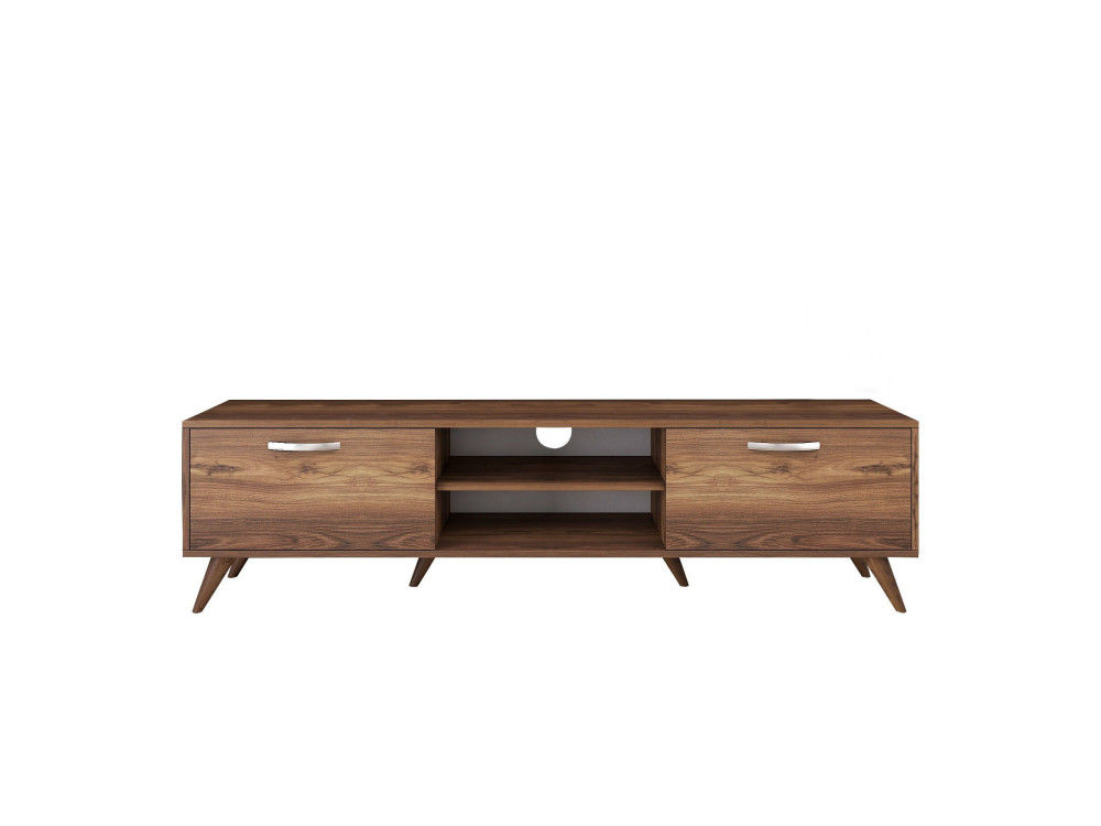 Meuble TV en bois "Atik" - 180 x 35 x 48 cm - Marron