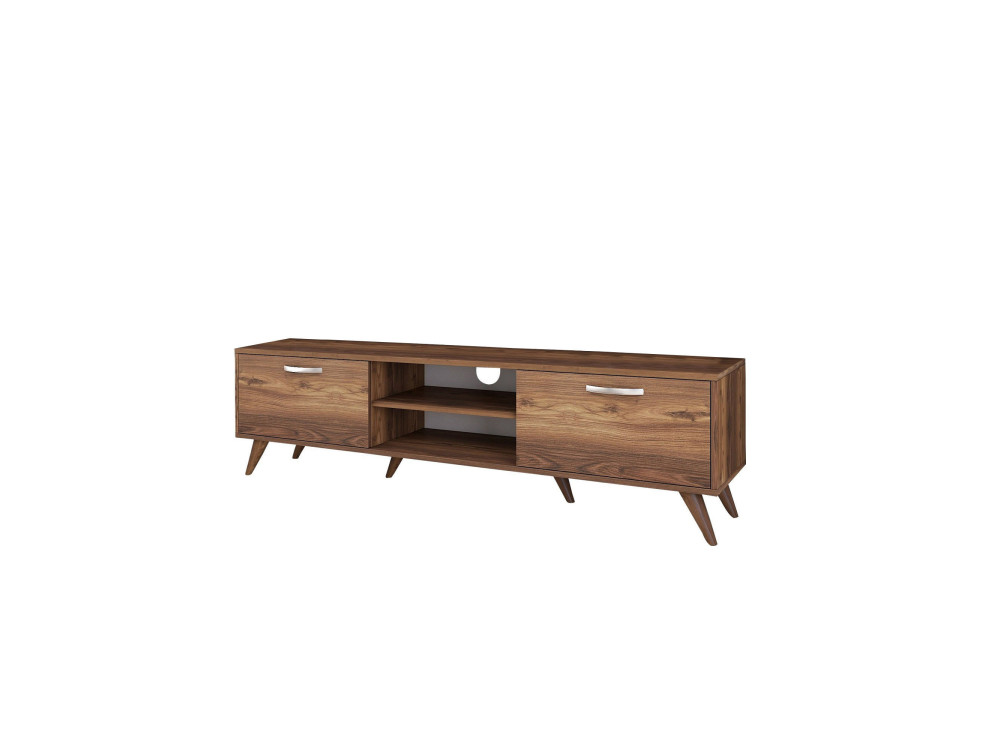 Meuble TV en bois "Atik" - 180 x 35 x 48 cm - Marron