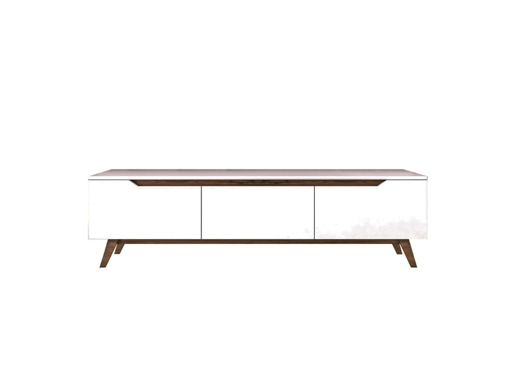 Meuble TV en bois "Digi" - 180 x 35 x 48 cm - Marron