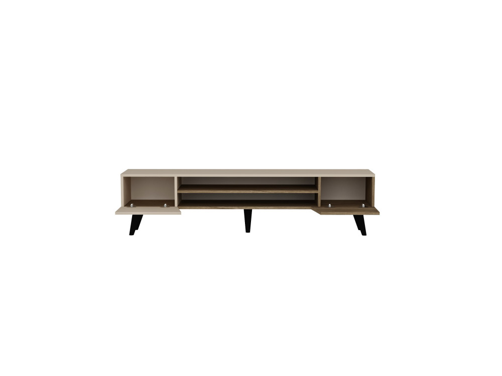 Meuble TV en bois "Clark" - 180 x 37 x 45 cm - Marron