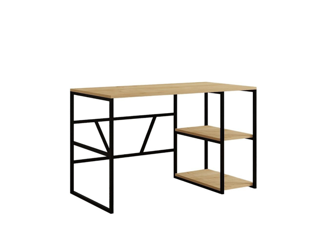 Bureau en bois "Caste" - 120 x 60 x 74 cm - Beige