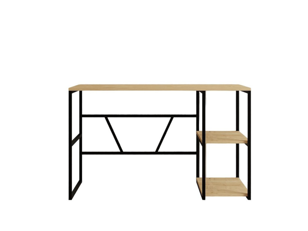 Bureau en bois "Caste" - 120 x 60 x 74 cm - Beige