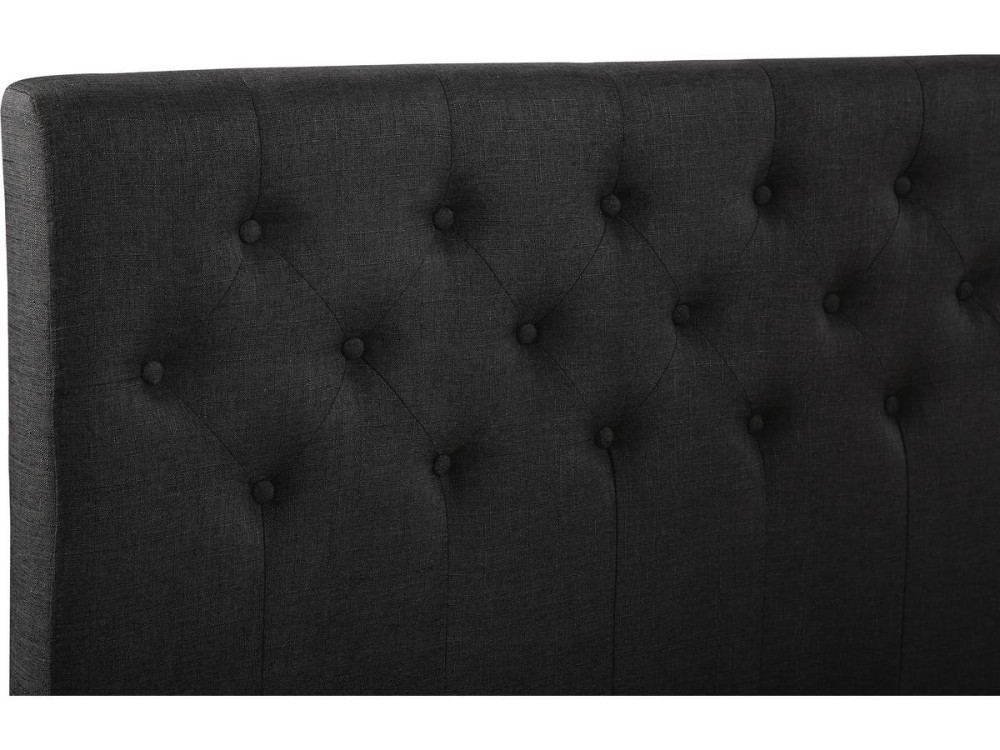 Lit double "Emmy" - 140 x 190 cm - Gris