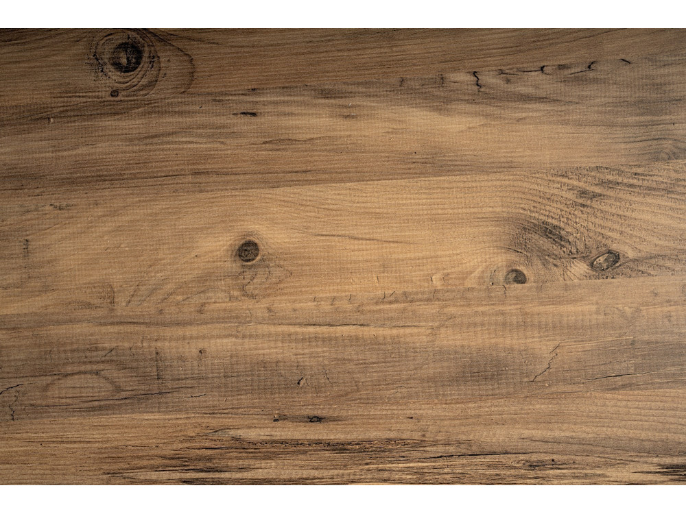 Bureau en bois "Twin Study Desk" - 240 x 60 x 74 cm - Pin atlantiqueNoir