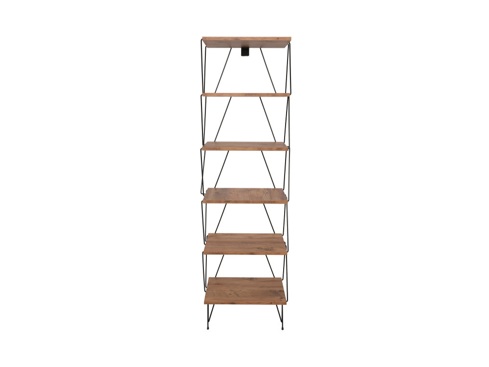 Bibliothèque en bois "Balaban" - 46 x 30 x 165 cm - Marron