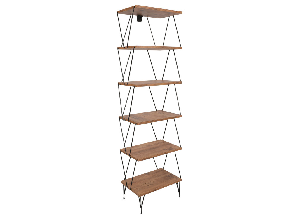 Bibliothèque en bois "Balaban" - 46 x 30 x 165 cm - Marron