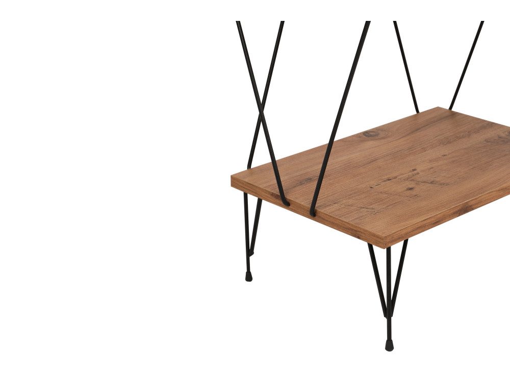 Bibliothèque en bois "Balaban" - 46 x 30 x 165 cm - Marron